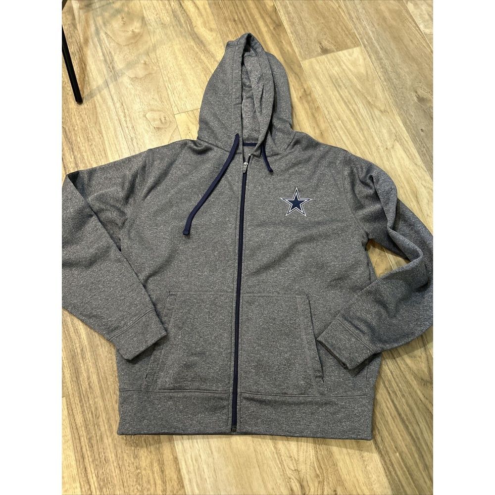 Dallas Cowboys NFL Pro Line Heavy  Fleece Lined Blue‎ Hoodie Men's M
